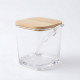 Glass Jar with Wooden Lid & Spoon